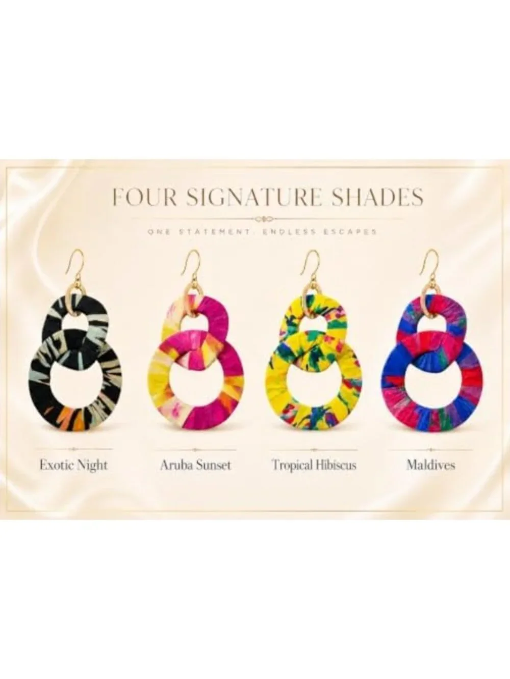 Boho Chic Silk-Wrapped Statement Earrings | Trendy Jewelry for Any Occasion